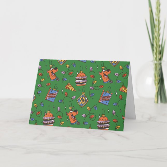 Scooby-Doo Helgdag Snack Ljus Mönster Helgkort (Framsida)