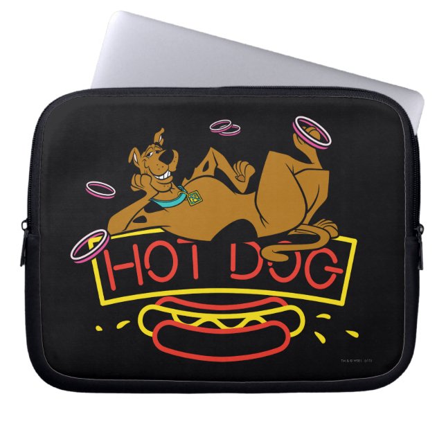 Scooby-Doo Hett Hund Neon Sign Laptop Fodral (Framsidan)