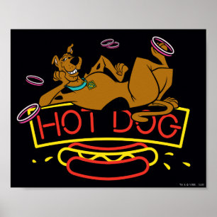 Scooby-Doo Hett Hund Neon Sign Poster