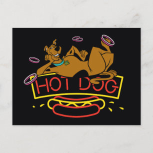 Scooby-Doo Hett Hund Neon Sign Vykort