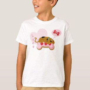 Scooby-Doo - Hjärtdekorerade skotska snäckor T Shirt