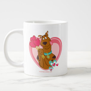 Scooby-Doo Holding Heart Lolipops Jumbo Mugg