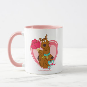 Scooby-Doo Holding Heart Lolipops Mugg