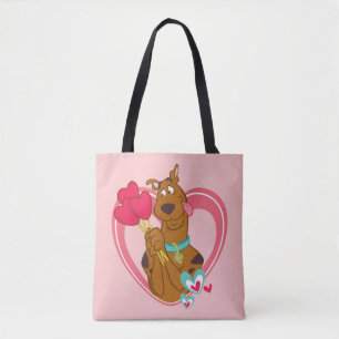 Scooby-Doo Holding Heart Lolipos Tygkasse