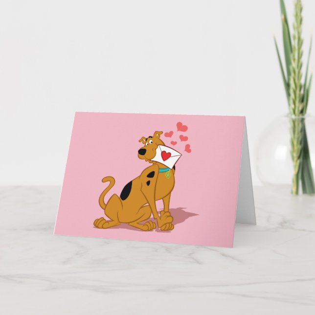 Scooby-Doo - Holding Valentine Kuvert Helgkort (Framsida)