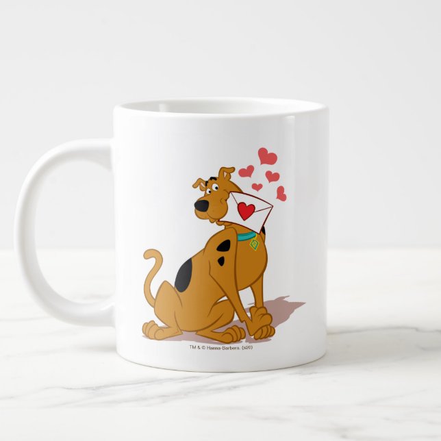 Scooby-Doo - Holding Valentine Kuvert Jumbo Mugg (Vänster)