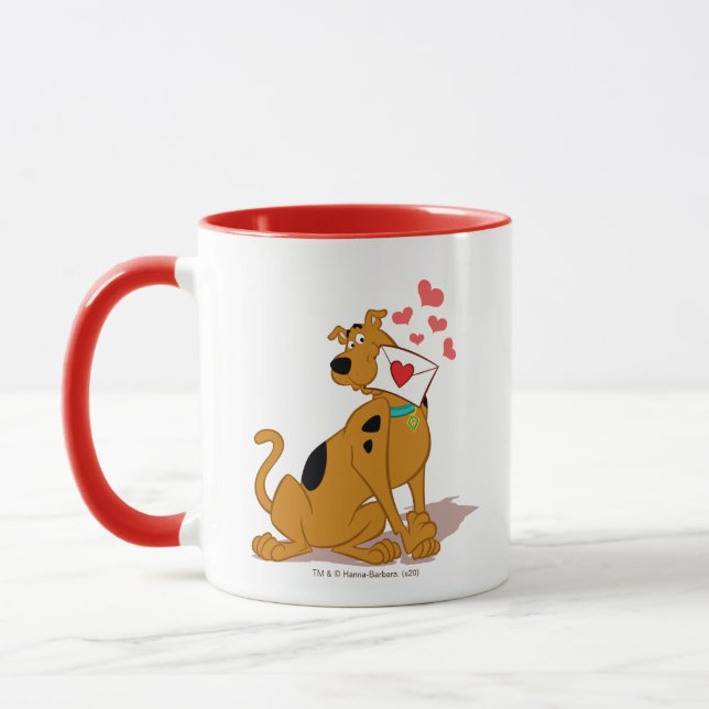 Scooby-Doo - Holding Valentine Kuvert Mugg (Vänster)
