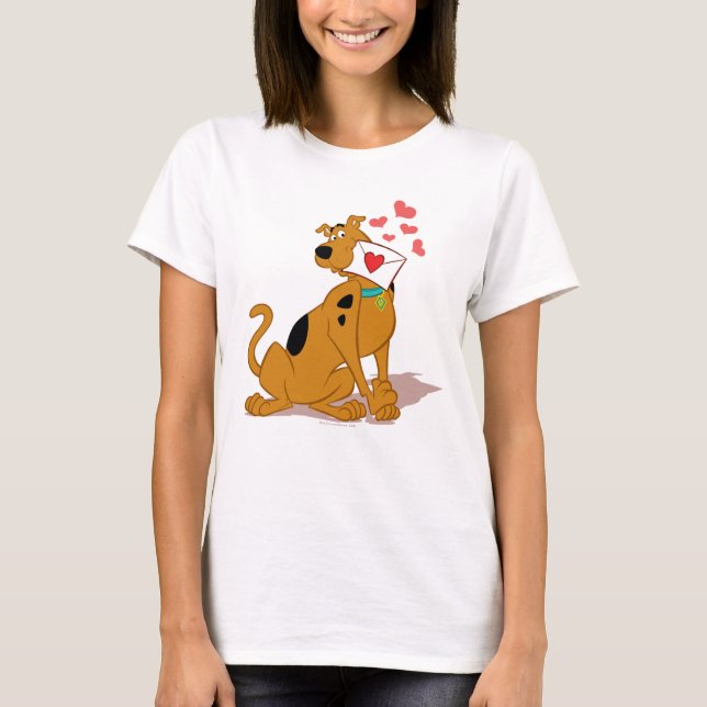 Scooby-Doo - Holding Valentine Kuvert T Shirt (Framsida)