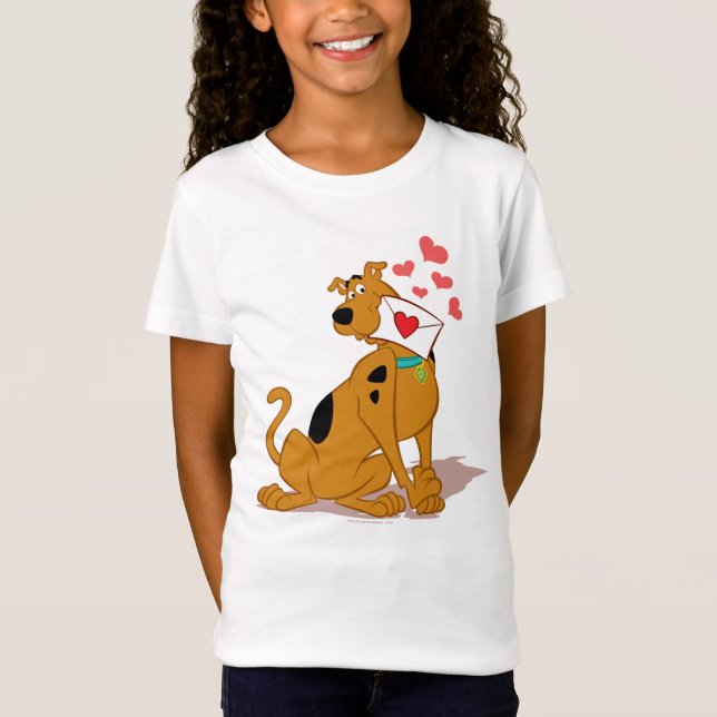 Scooby-Doo - Holding Valentine Kuvert T Shirt (Framsida)