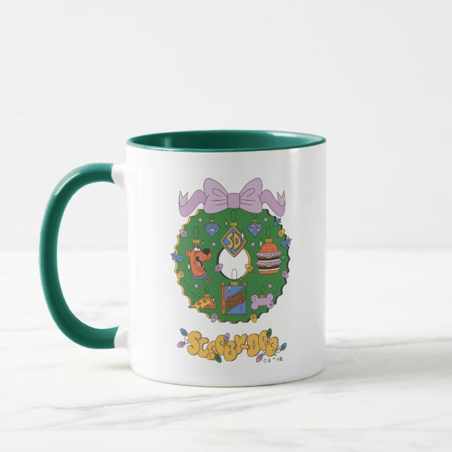 Scooby-Doo Holiday Snabb Julkrans Grafik Mugg (Vänster)