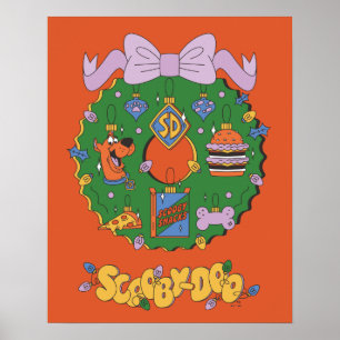 Scooby-Doo Holiday Snabb Julkrans Grafik Poster
