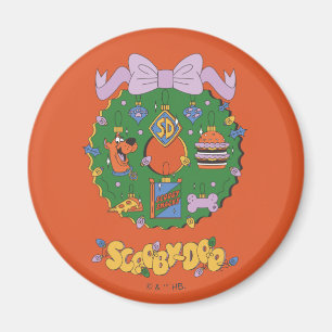 Scooby-Doo Holiday Snabb Krans Grafik Magnet