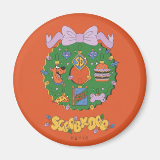 Scooby-Doo Holiday Snabb Krans Grafik Magnet