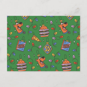 Scooby-Doo Holiday Snack Lights Mönster Helg Vykort
