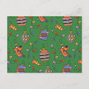 Scooby-Doo Holiday Snack Lights Mönster Vykort