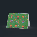Scooby-Doo Holiday Snack Lights Pattern Helgkort<br><div class="desc">Keep the holidays festive with this fun Scooby Snacks and holiday lights pattern! Wrap your gifts with this fun design,  have parties on a table cloth,  or decorate with a throw pillow! Shop this graphic on even more customizable Zazzle gifts!</div>