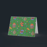 Scooby-Doo Holiday Snack Lights Pattern Kort<br><div class="desc">Keep the holidays festive with this fun Scooby Snacks and holiday lights pattern! Wrap your gifts with this fun design,  have parties on a table cloth,  or decorate with a throw pillow! Shop this graphic on even more customizable Zazzle gifts!</div>