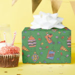 Scooby-Doo Holiday Snack Lights Pattern Presentpapper<br><div class="desc">Keep the holidays festive with this fun Scooby Snacks and holiday lights pattern! Wrap your gifts with this fun design,  have parties on a table cloth,  or decorate with a throw pillow! Shop this graphic on even more customizable Zazzle gifts!</div>