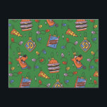 Scooby-Doo Holiday Snack Lights Pattern Vykort<br><div class="desc">Keep the holidays festive with this fun Scooby Snacks and holiday lights pattern! Wrap your gifts with this fun design,  have parties on a table cloth,  or decorate with a throw pillow! Shop this graphic on even more customizable Zazzle gifts!</div>