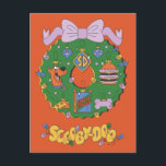 Scooby-Doo Holiday Snack Wreath Graphic Helg Vykort<br><div class="desc">Fill up on this fun Scooby-Snack inspired holiday wreath graphic! Wear this on a festive holiday sweater,  carry your holiday shopping with a tote bag,  or enjoy this design on a personalized mug! Shop this graphic on even more customizable Zazzle gifts!</div>