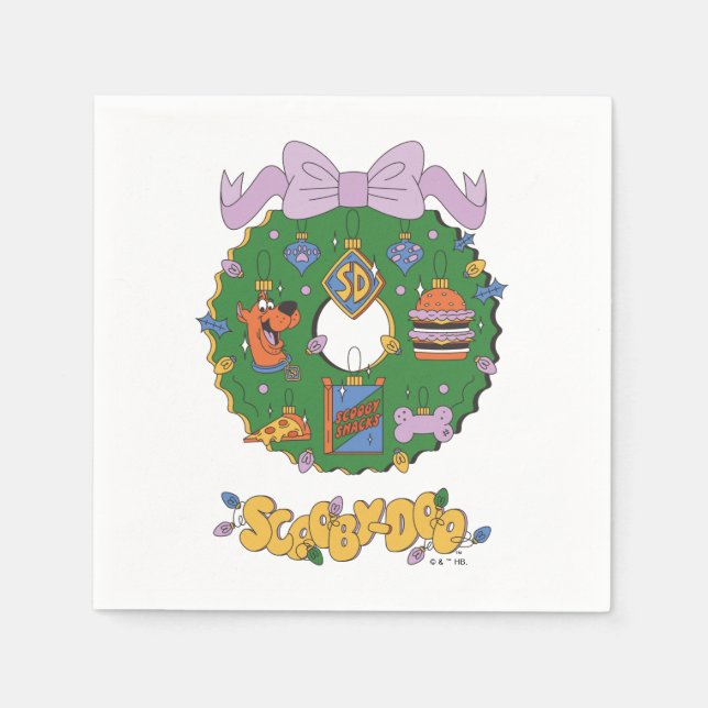 Scooby-Doo Holiday Snack Wreath Graphic Pappersservett (Framsidan)