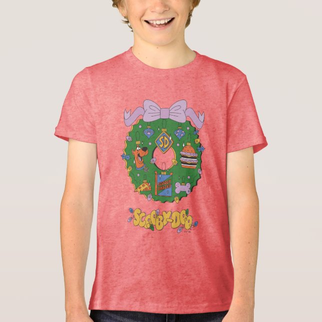 Scooby-Doo Holiday Snack Wreath Graphic T Shirt (Framsida)