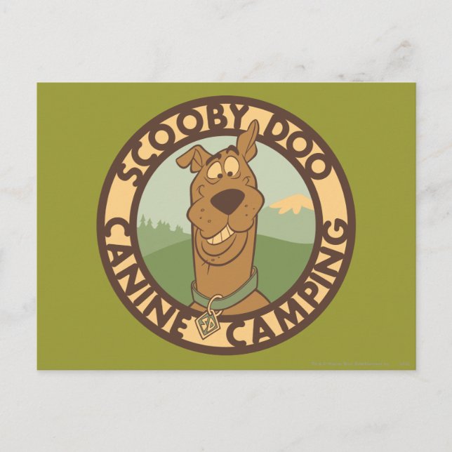Scooby-Doo "Hund Camping" Vykort (Framsida)