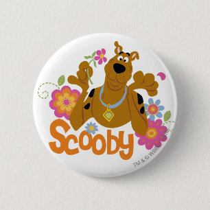 Scooby-Doo i blommor Knapp