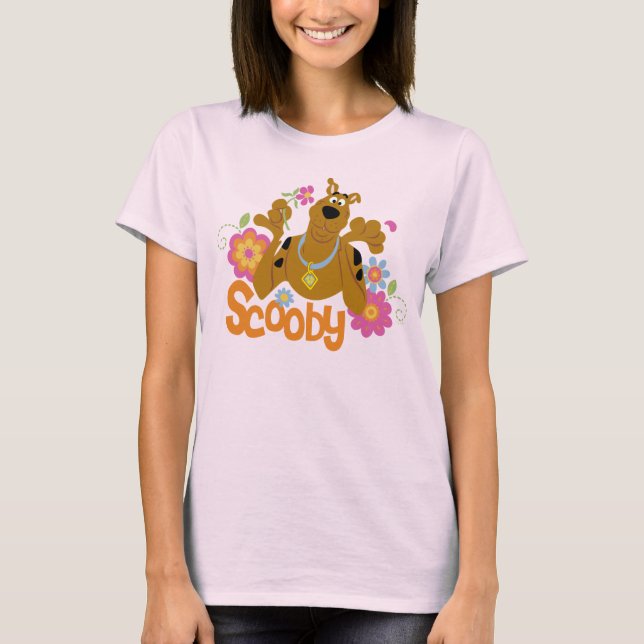 Scooby-Doo i blommor Tee Shirt (Framsida)