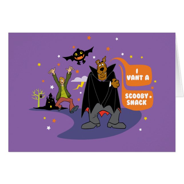 Scooby-Doo | I Vant a Scooby Snack Hälsningskort (Framsidan Horizontal)
