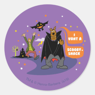 Scooby-Doo   I Vant a Scooby Snack Runt Klistermärke