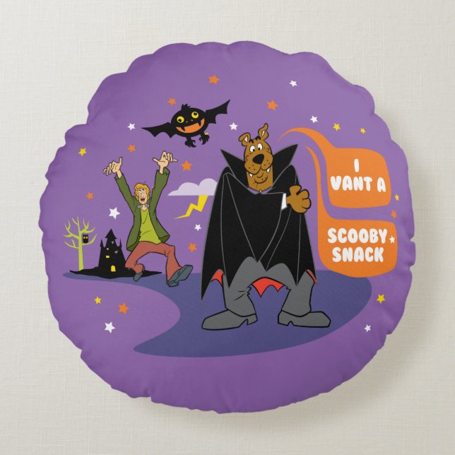 Scooby-Doo| I Vant en skotsk Snack Rund Kudde (Framsidan)