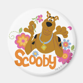 Scooby-Doo in Flowers Magnet