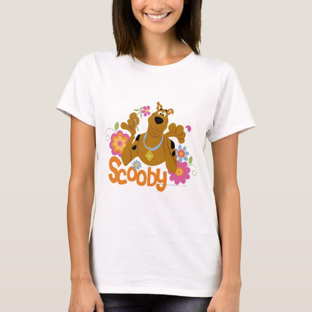 Scooby-Doo In Flowers T-shirt (Framsida)