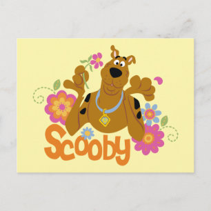 Scooby-Doo in Flowers Vykort
