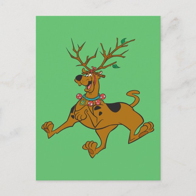 Scooby-Doo jul Helgdag Antlers Helg Vykort (Framsida)