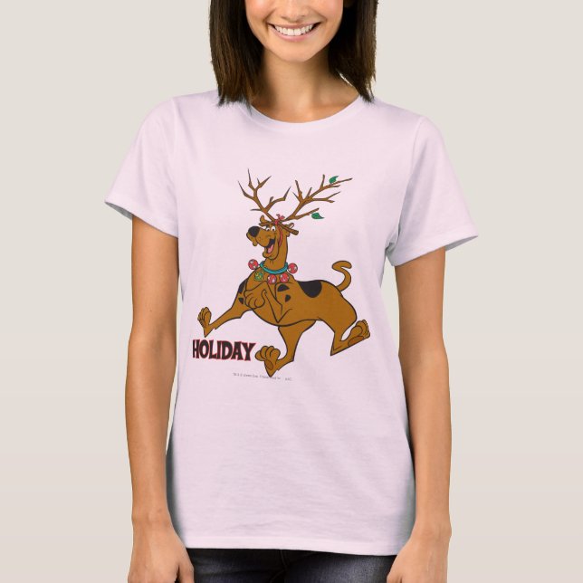 Scooby-Doo jul Helgdag Antlers T Shirt (Framsida)