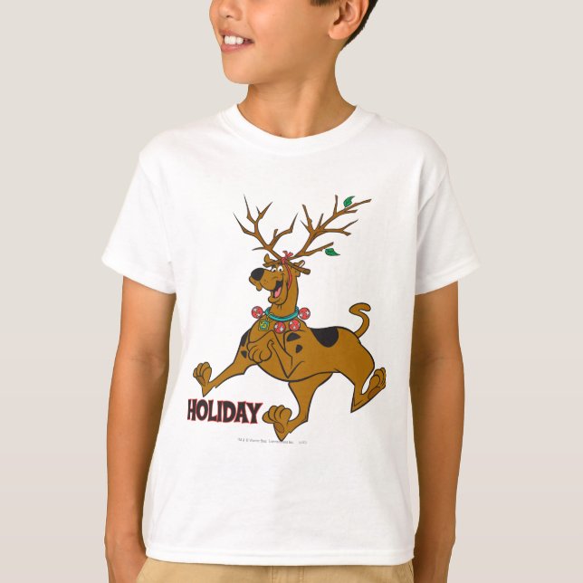 Scooby-Doo jul Helgdag Antlers T Shirt (Framsida)