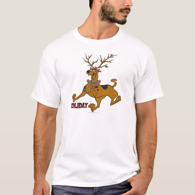 Scooby-Doo jul Helgdag Antlers Tee (Framsida)