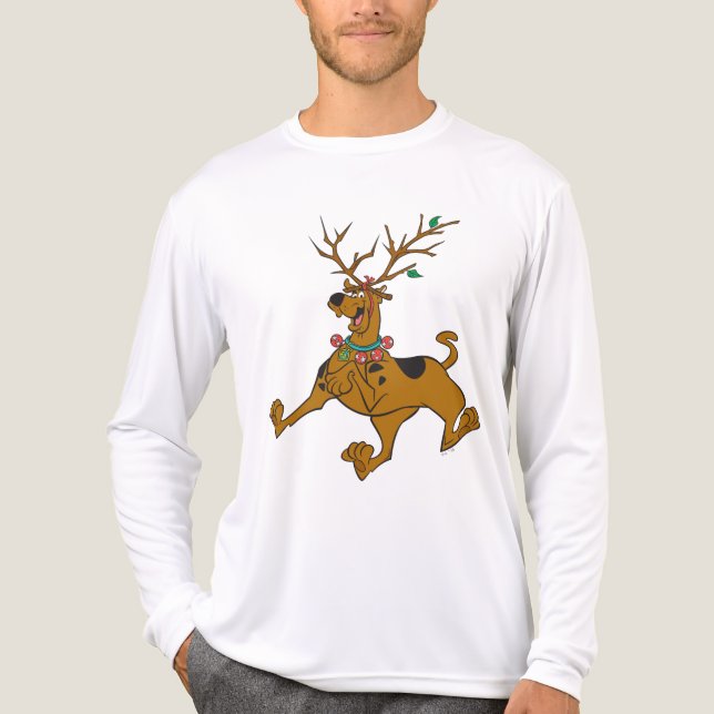 Scooby-Doo jul Helgdag Antlers Tee Shirt (Framsida)