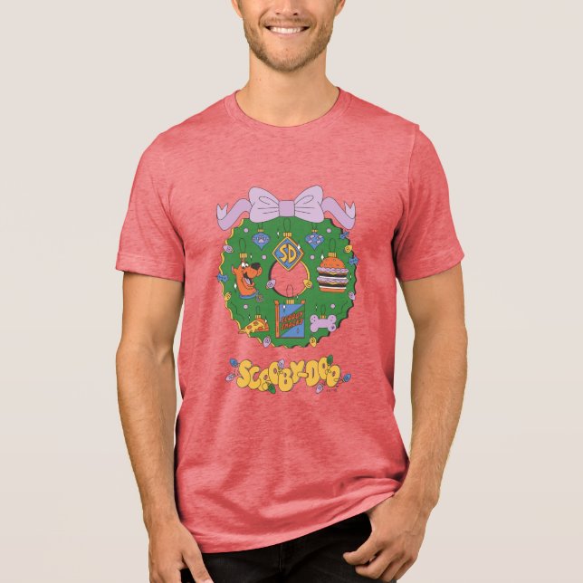 Scooby-Doo Julsnacks Krans Grafik T Shirt (Framsida)