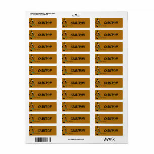 Scooby-Doo Kamouflage Barn Etiketter Returadress Etikett
