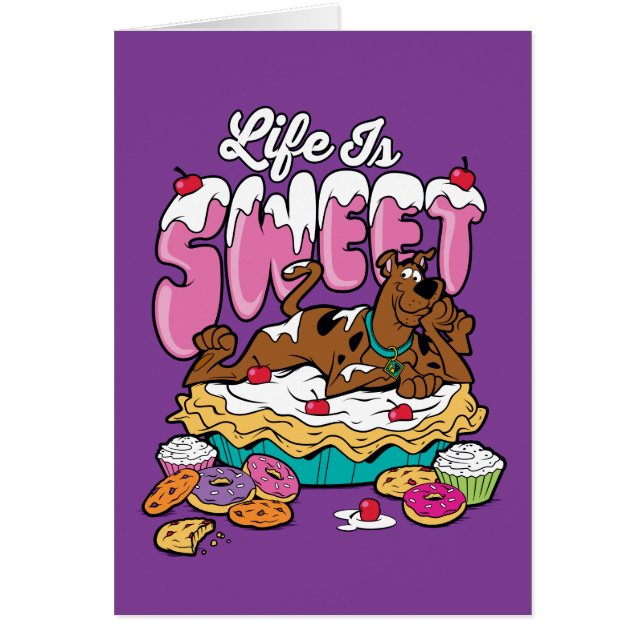 Scooby-Doo "Life is Sweet" Hälsningskort (Framsidan)