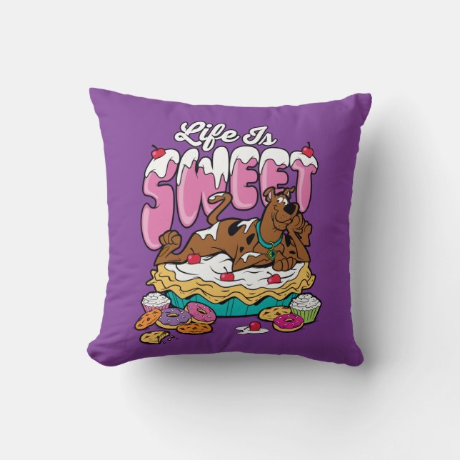 Scooby-Doo "Life is Sweet" Kudde (Framsida)