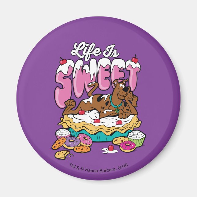 Scooby-Doo "Life is Sweet" Magnet (Framsidan)