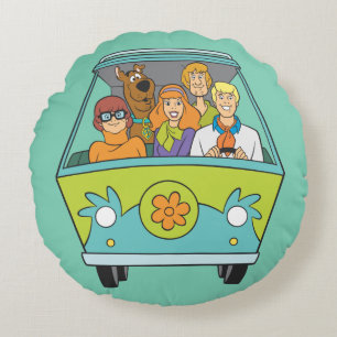 Scooby-Doo & ligagåtamaskinen Rund Kudde