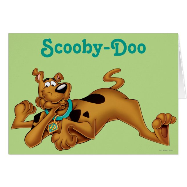 Scooby-Doo Ljuger ner Hälsningskort (Framsidan Horizontal)