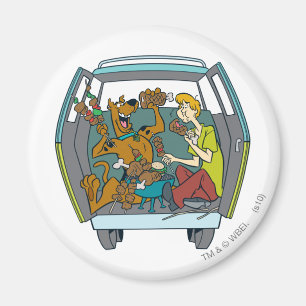 Scooby-Doo & lurvigt i gåtamaskin Magnet