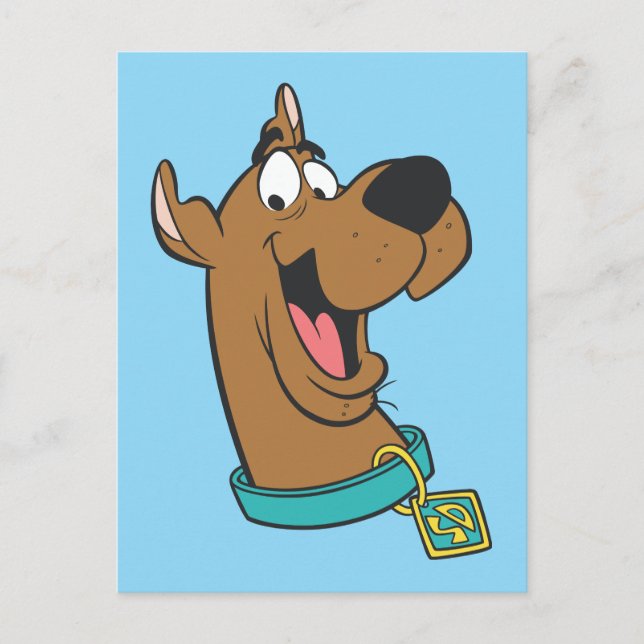 Scooby-Doo Lycklig Ansikte Vykort (Framsida)