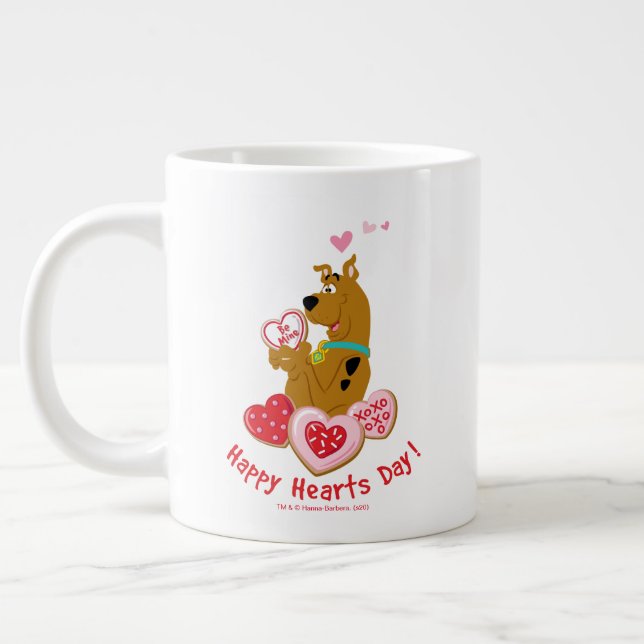 Scooby-Doo - Lycklig Hearts Day Jumbo Mugg (Vänster)